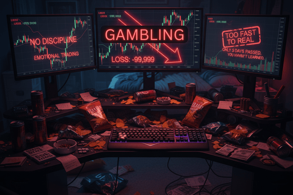 ilustrasi kesalahan fatal ketika demo trading - Ultima Markets